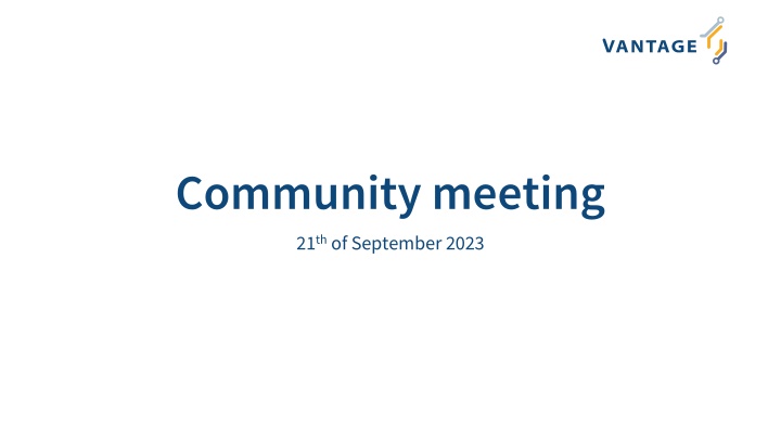 community meeting 21 th of september 2023