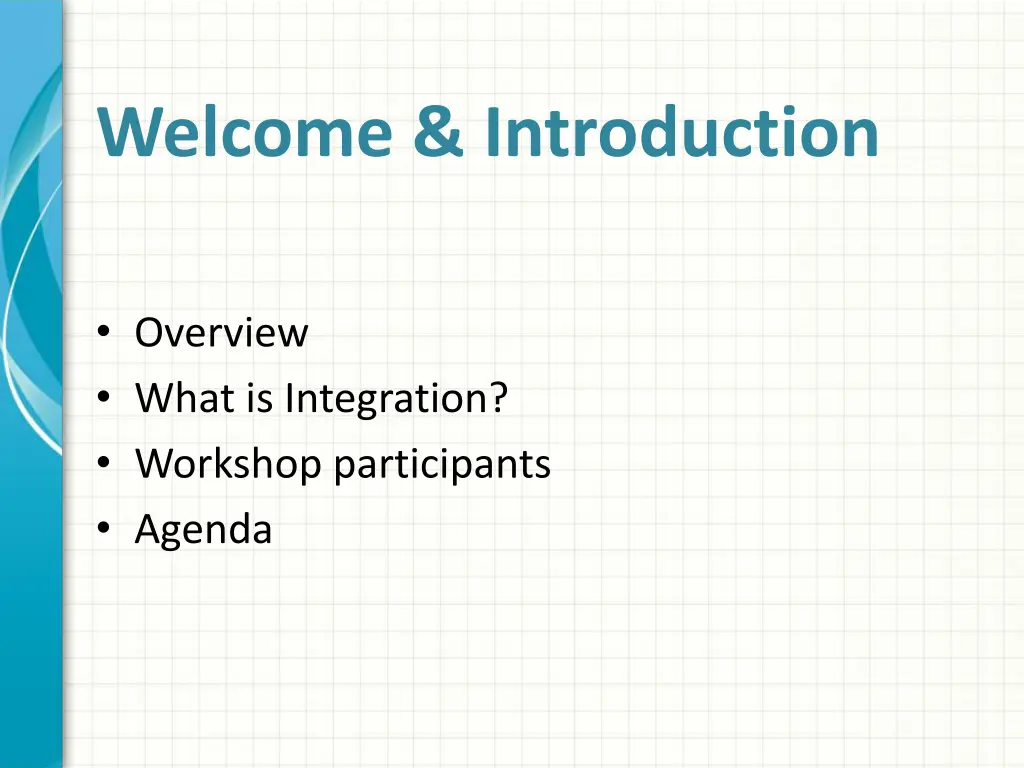 welcome introduction