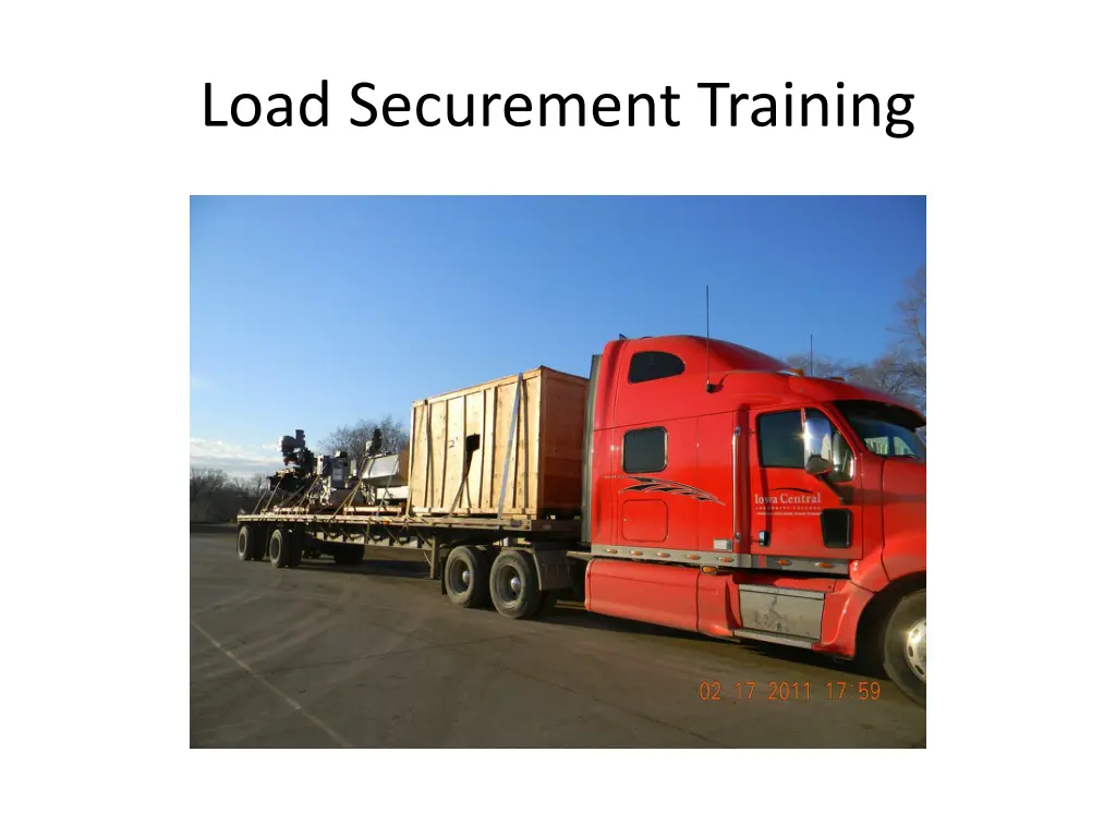 load securement training