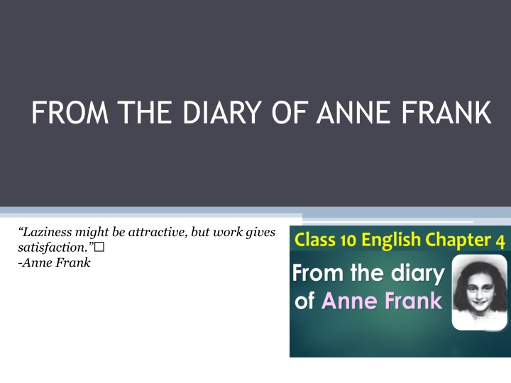 from the diary of anne frank