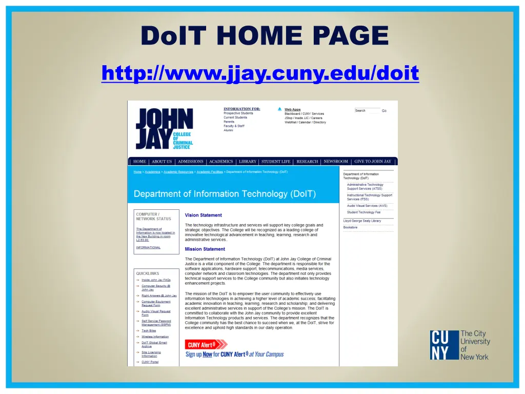 doit home page http www jjay cuny edu doit