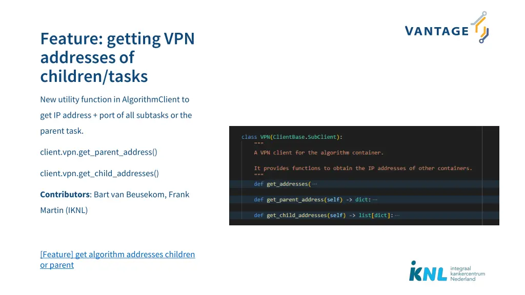 feature getting vpn addresses of children tasks