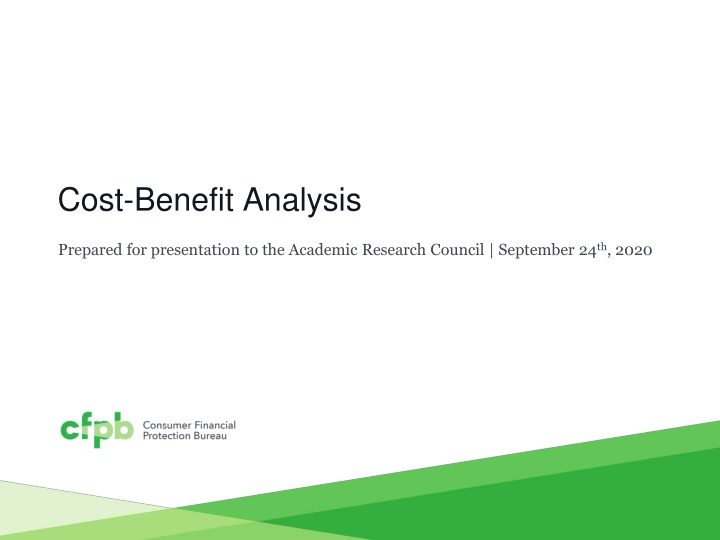 cost benefit analysis