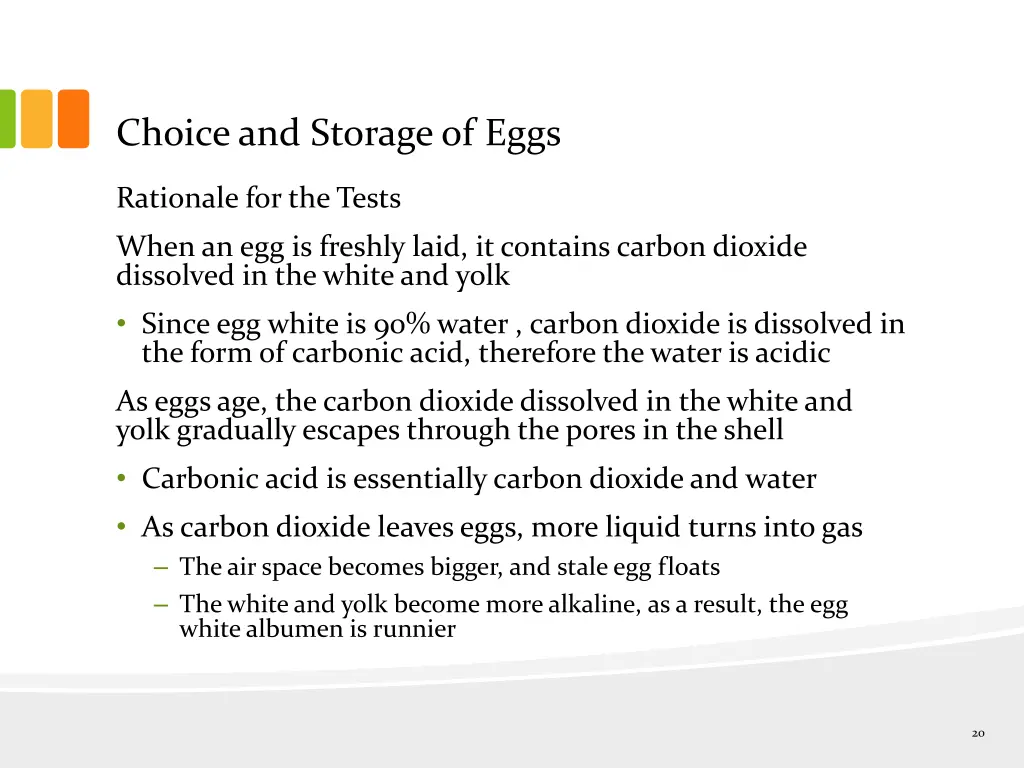 choice and storage of eggs 4