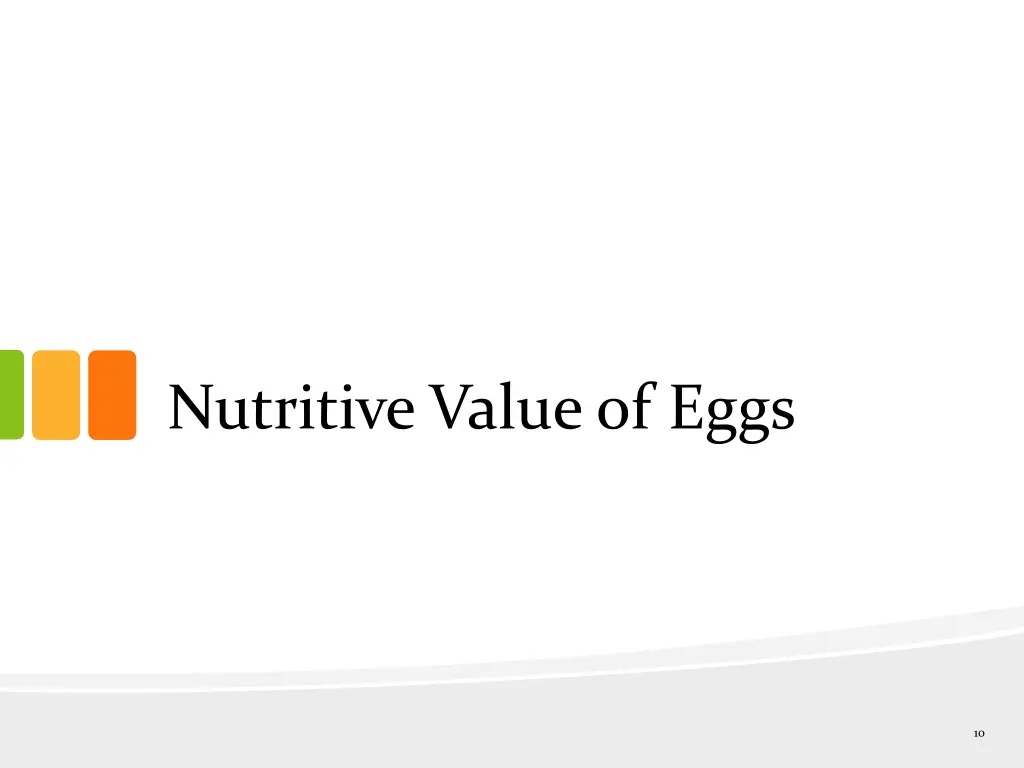 nutritive value of eggs