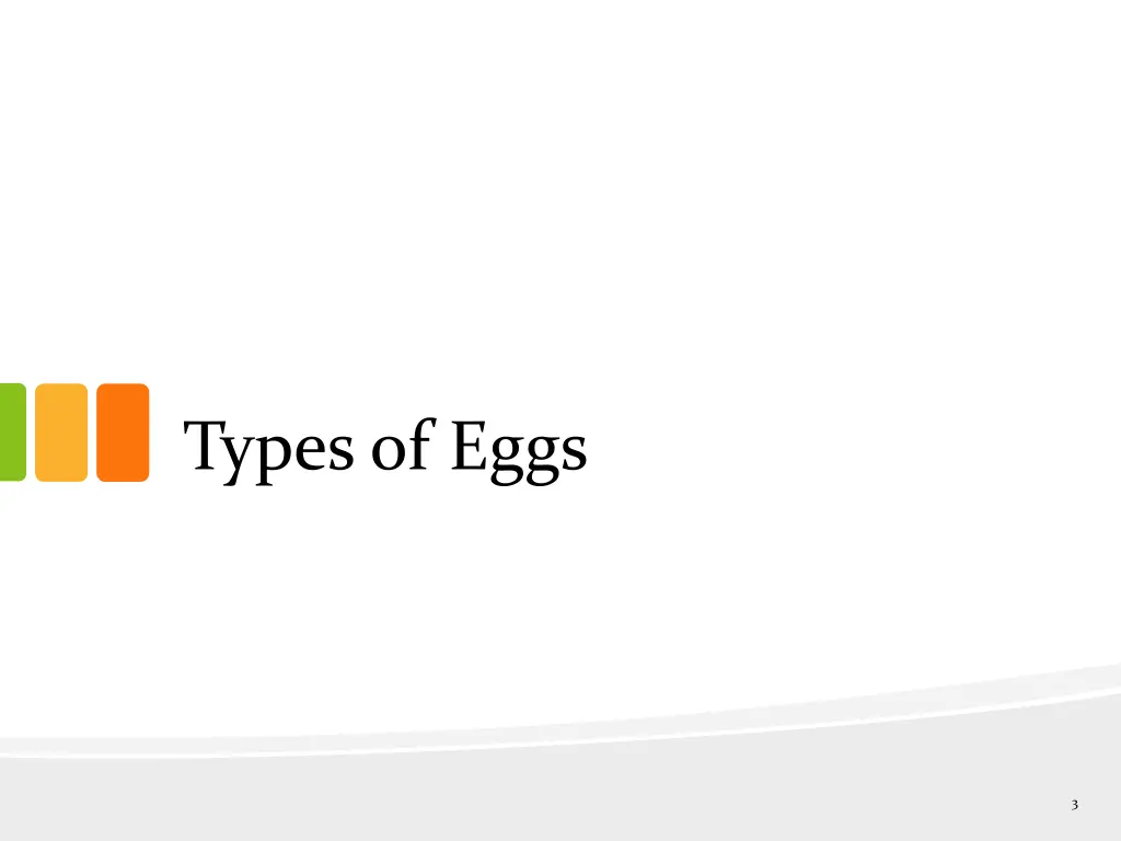 types of eggs