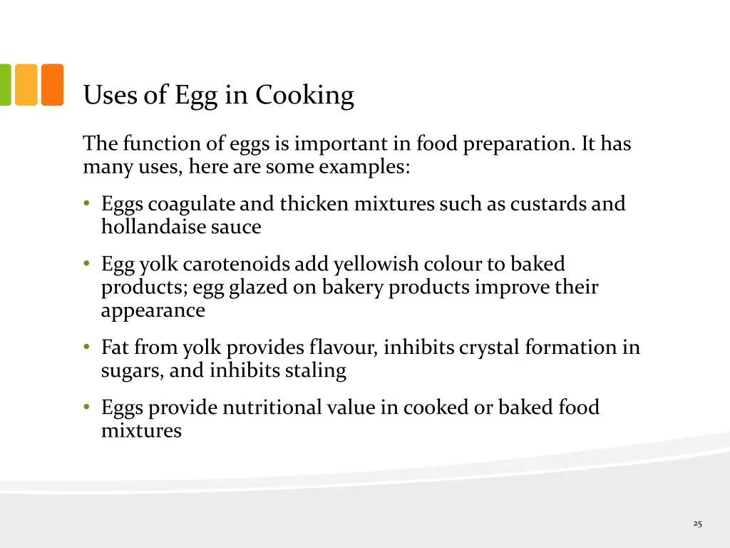 uses of egg in cooking 1