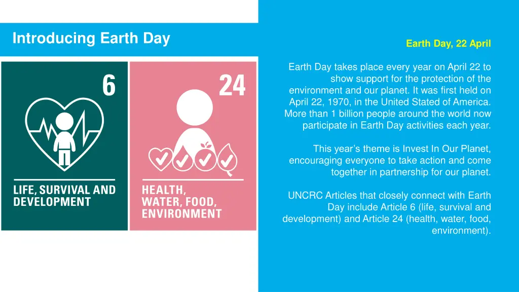 introducing earth day