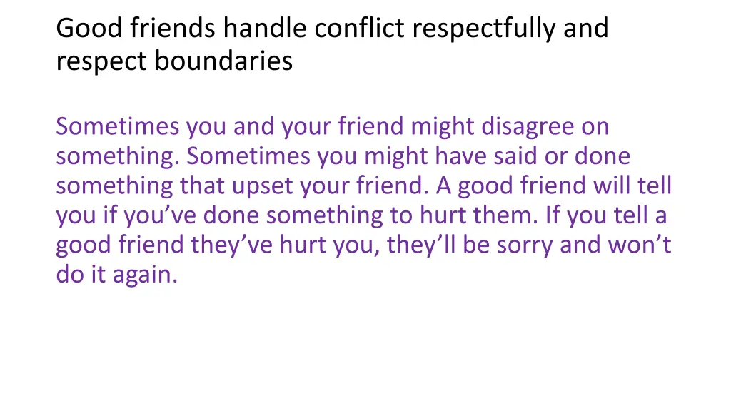 good friends handle conflict respectfully