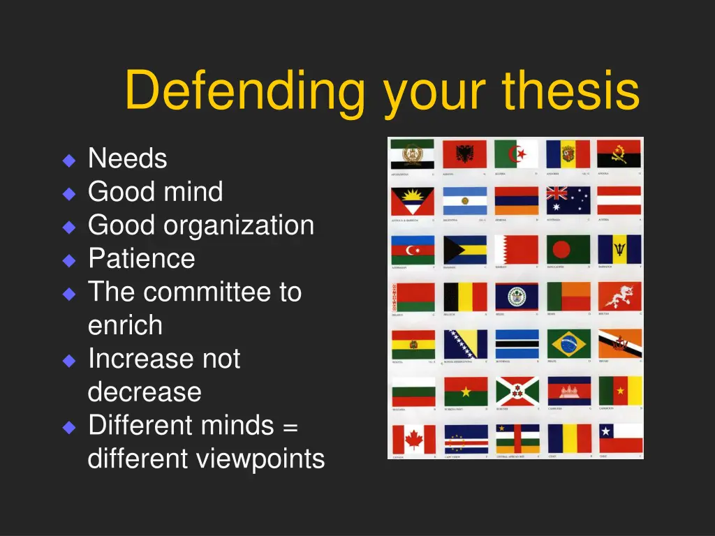 defending your thesis