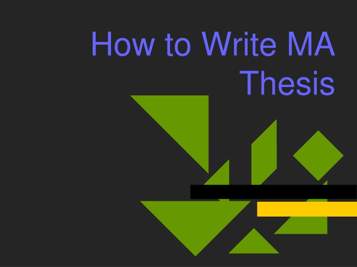 how to write ma