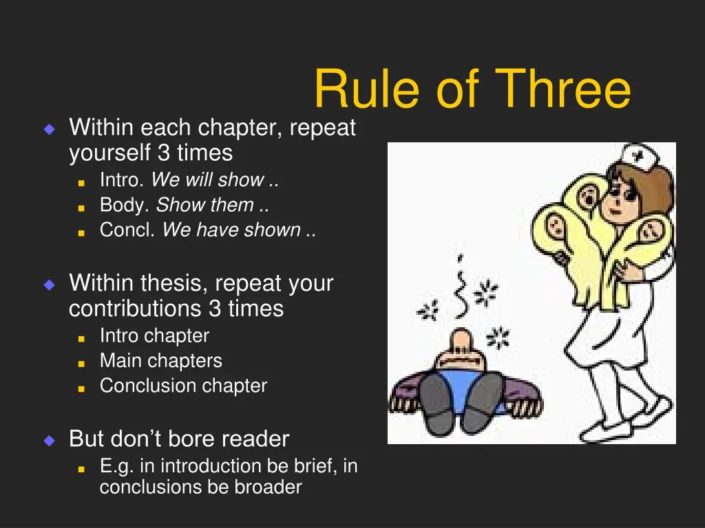 rule of three