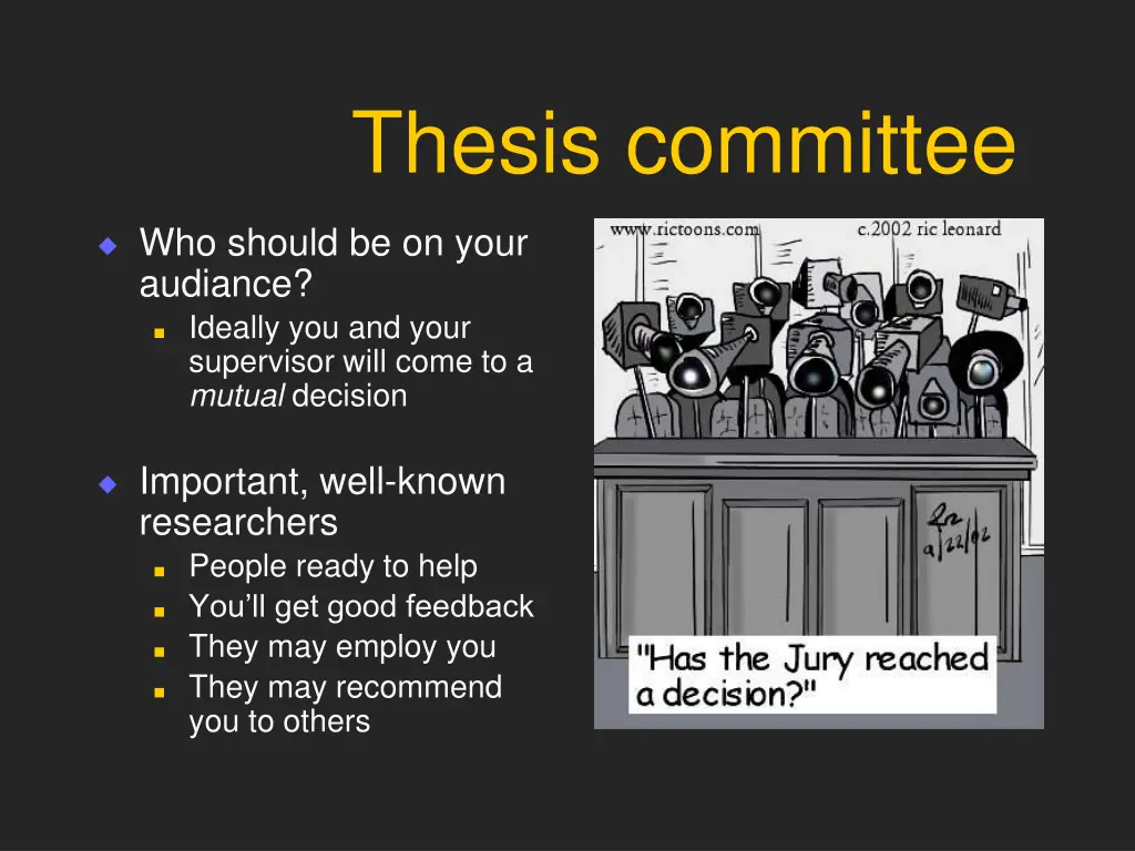 thesis committee