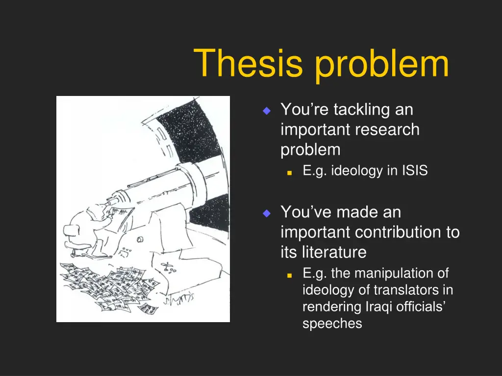 thesis problem