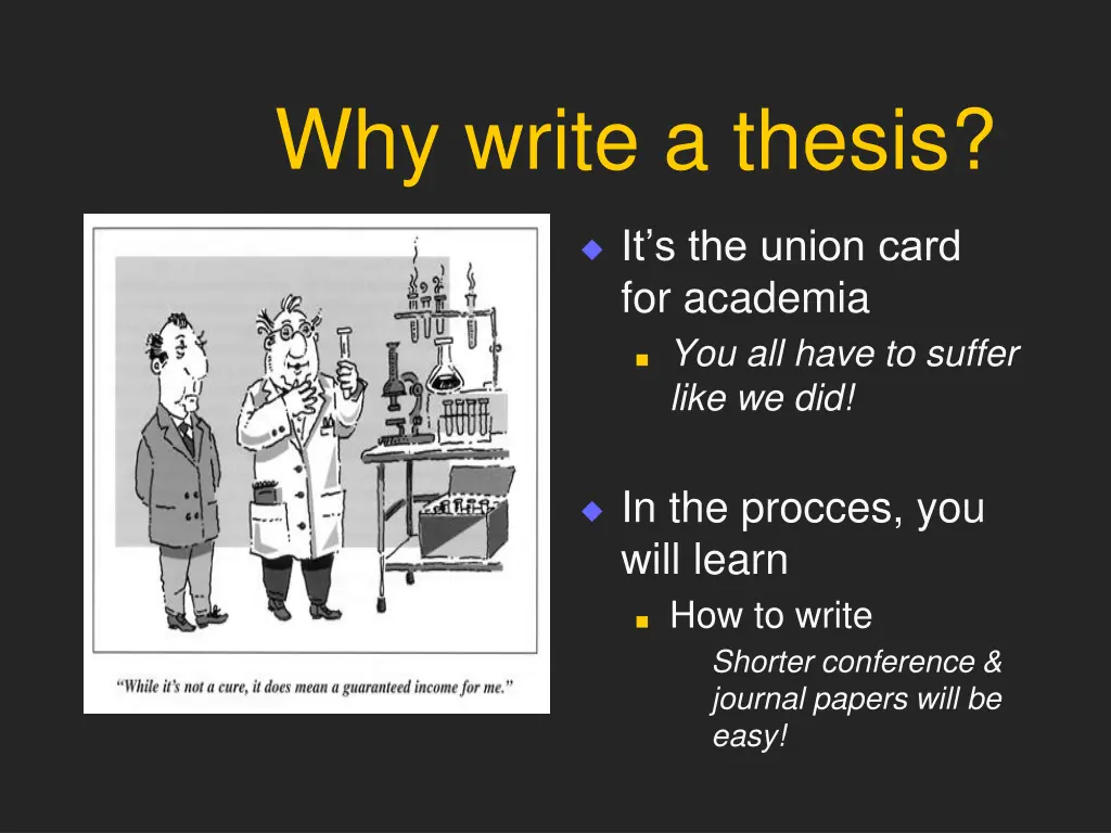 why write a thesis 1