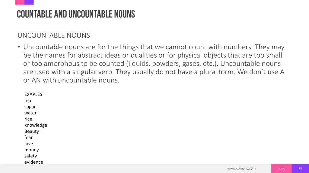 uncountable nouns uncountable nouns