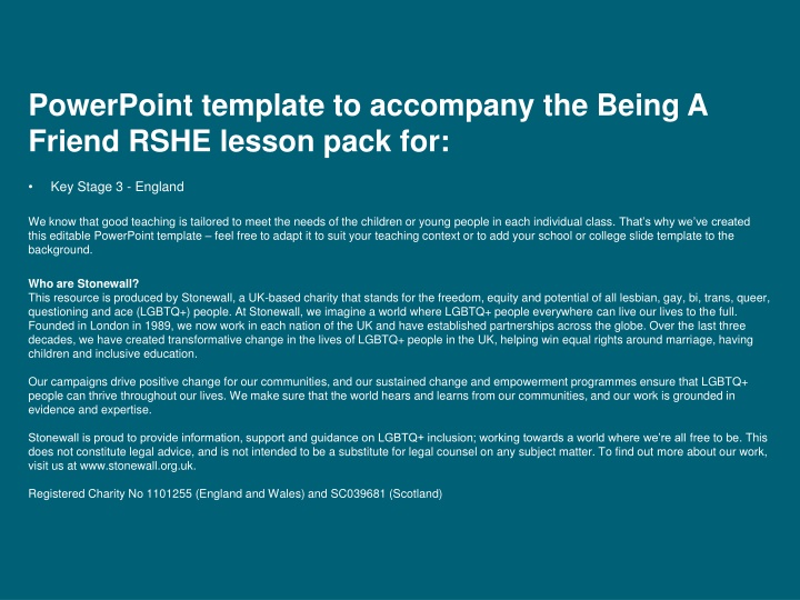 powerpoint template to accompany the being