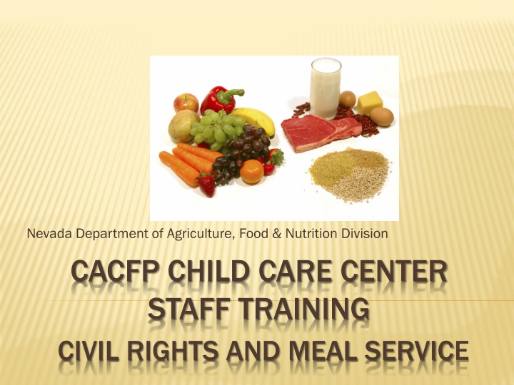 nevada department of agriculture food nutrition