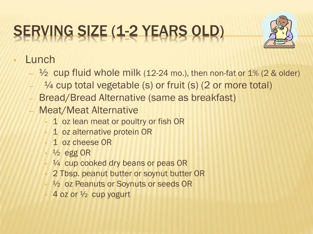 serving size 1 2 years old 1