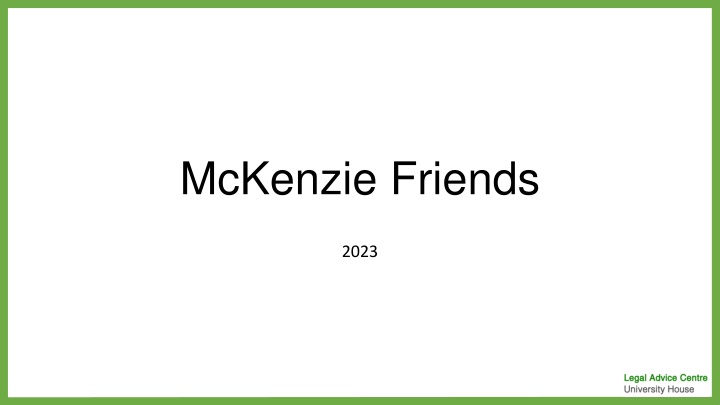 mckenzie friends