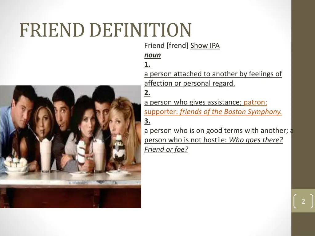 friend definition