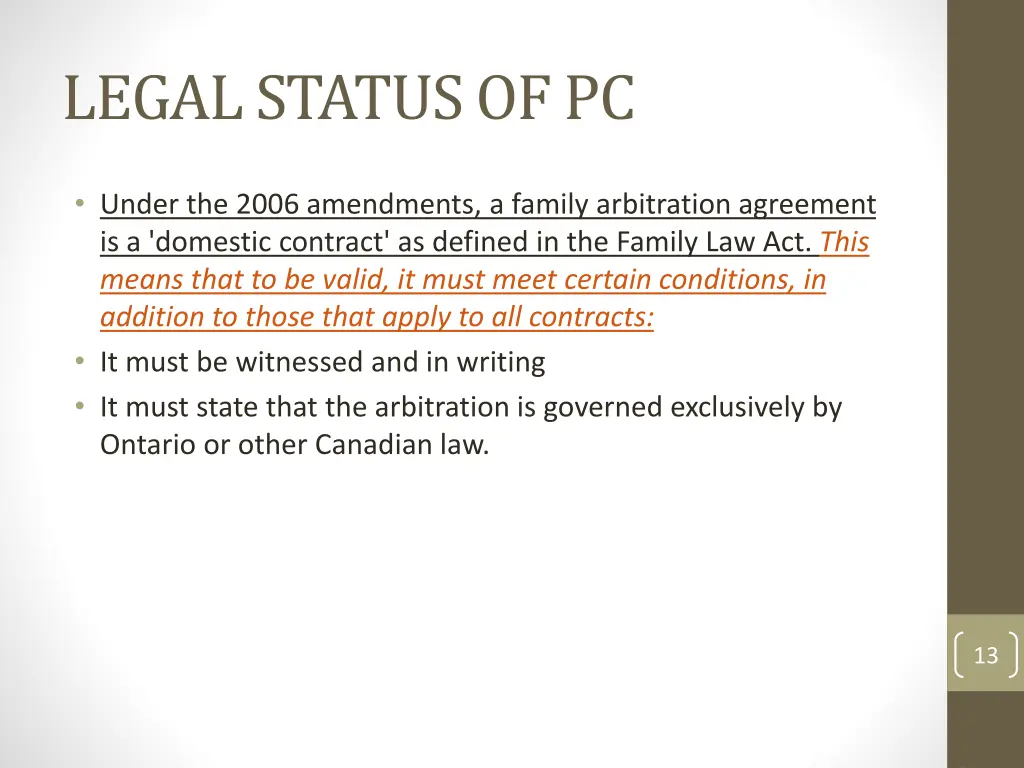 legal status of pc