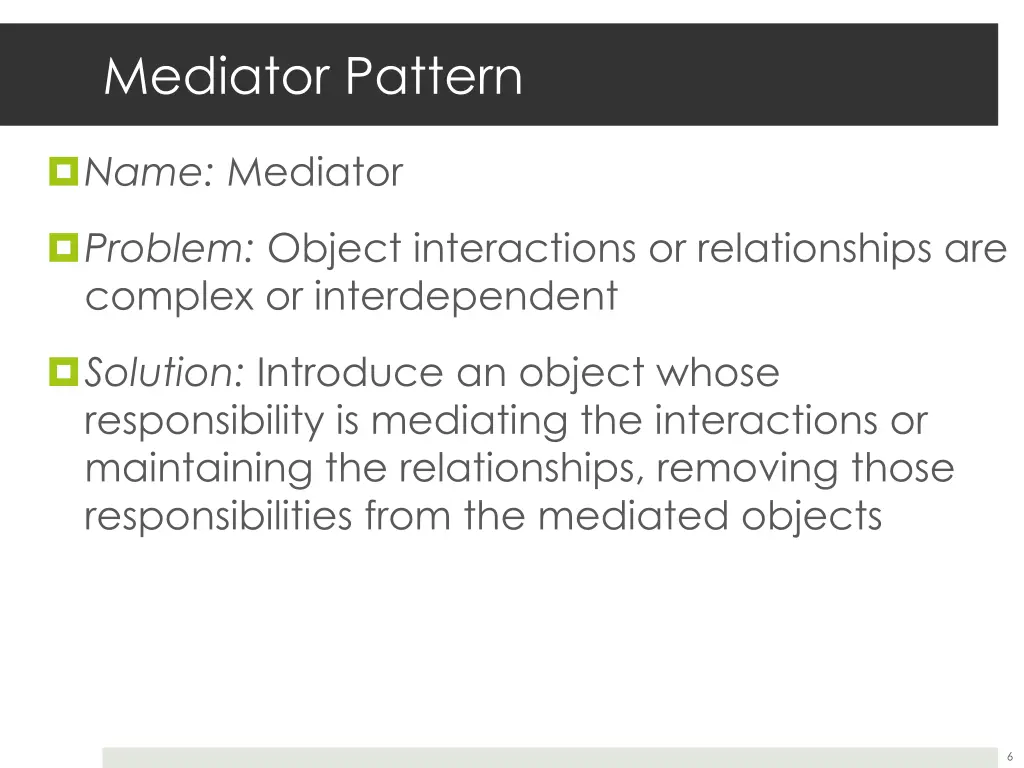 mediator pattern 1