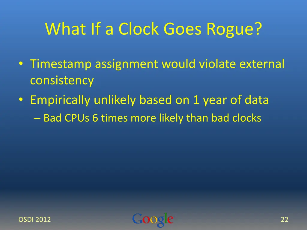 what if a clock goes rogue