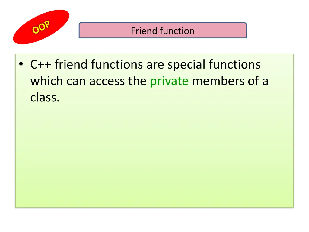 friend function