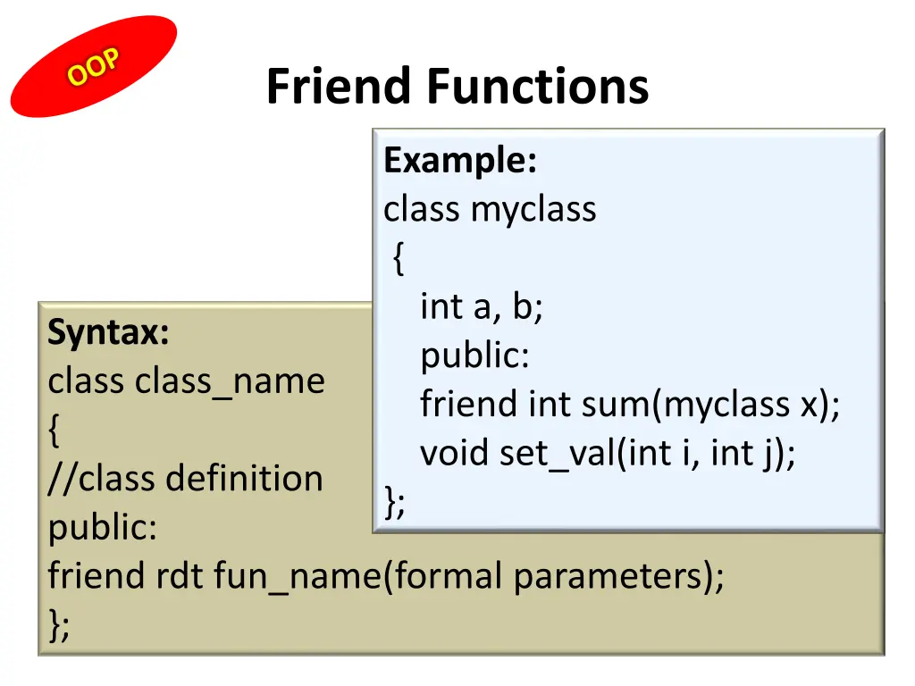 friend functions