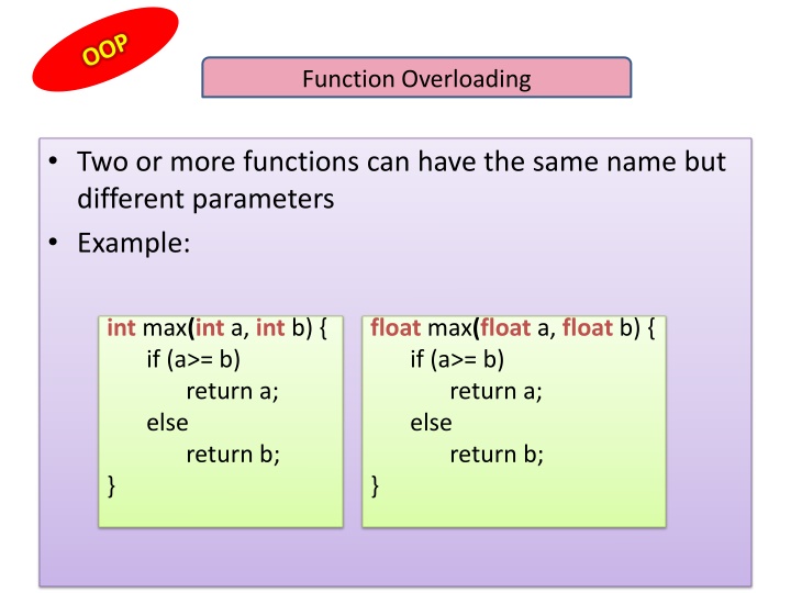 function overloading