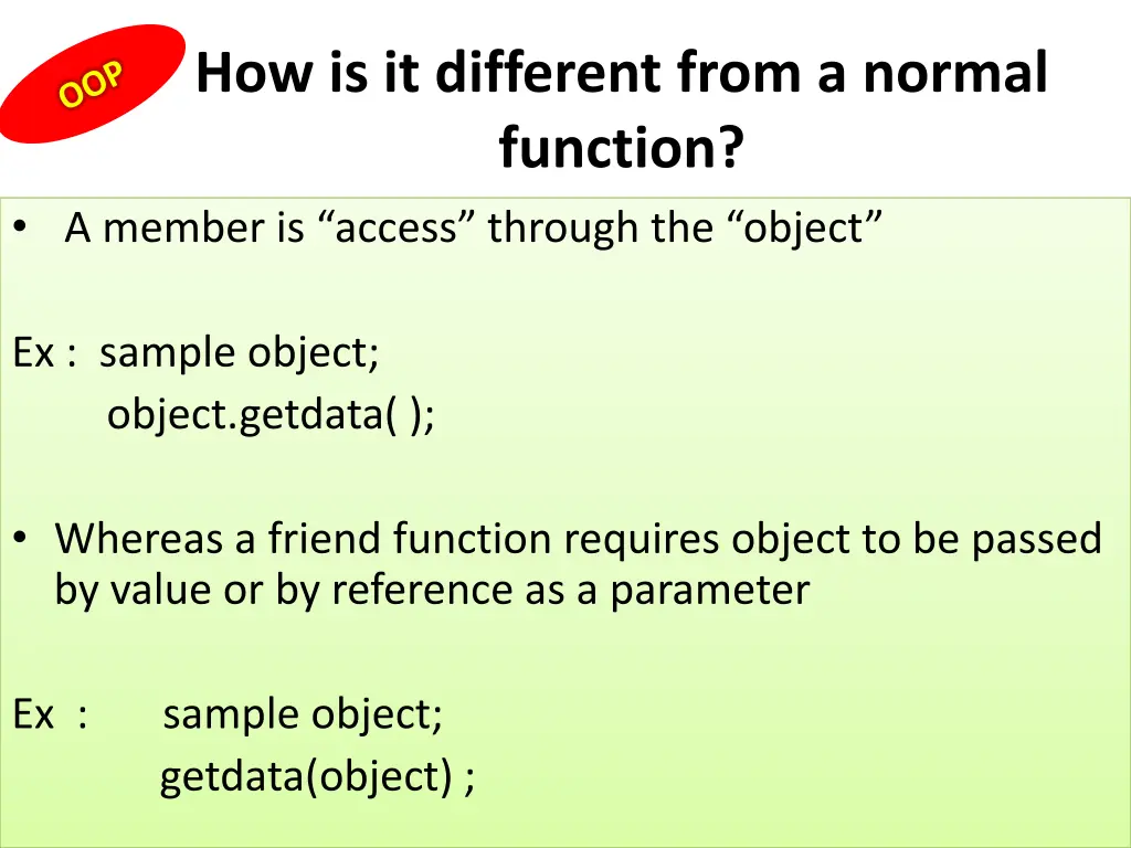 how is it different from a normal function