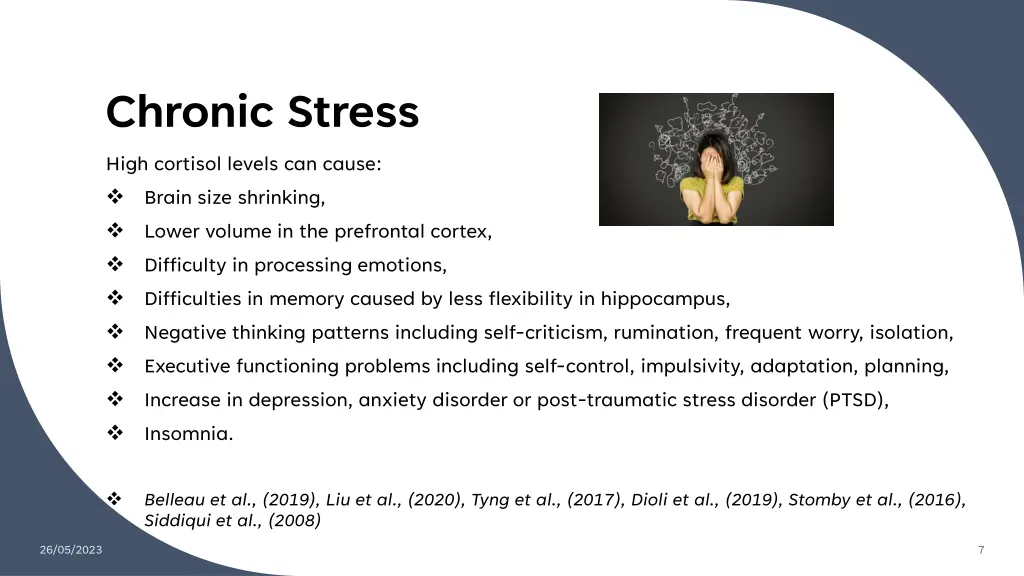 chronic stress high cortisol levels can cause