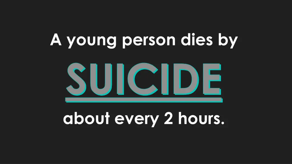 a young person dies by suicide