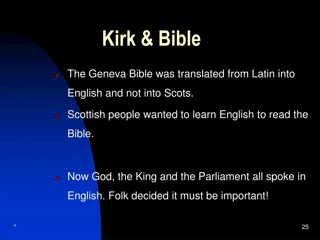 kirk bible