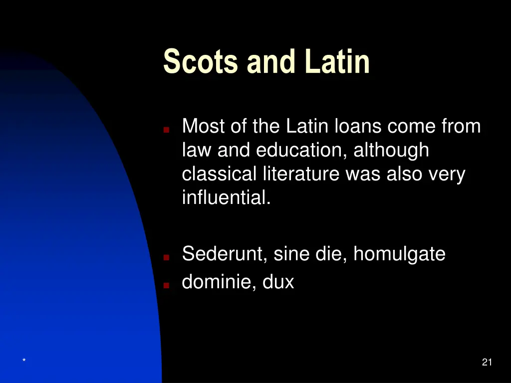 scots and latin