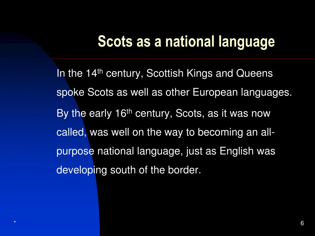 scots as a national language