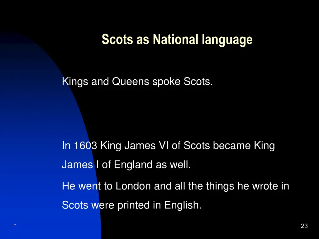 scots as national language