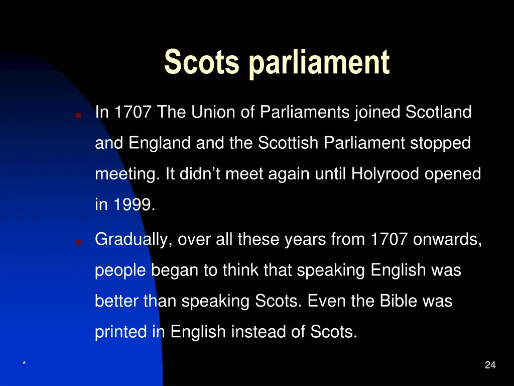 scots parliament