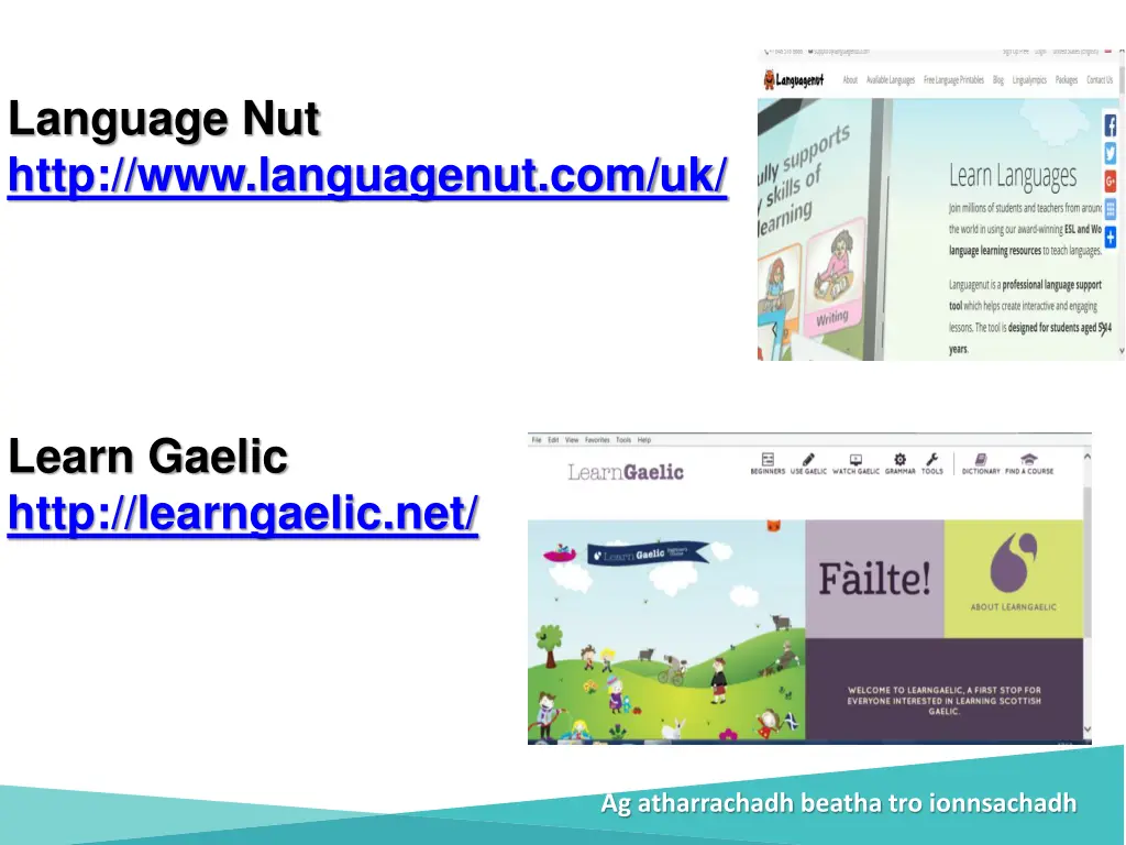 language nut http www languagenut com uk