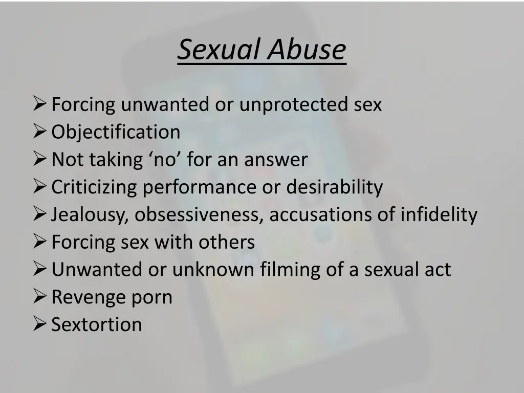 sexual abuse