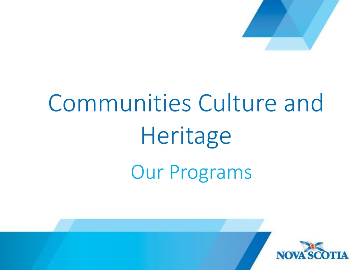 communities culture and heritage