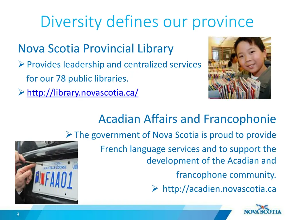 diversity defines our province