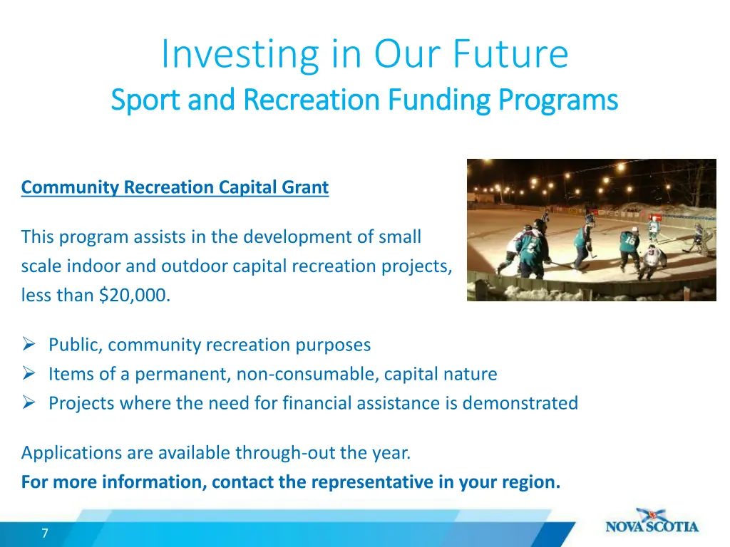 investing in our future sport sport 1