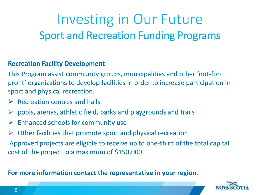 investing in our future sport sport 2