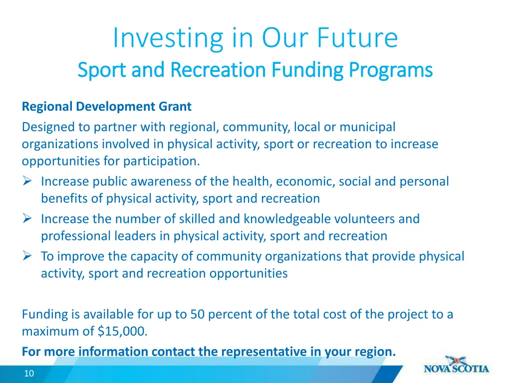 investing in our future sport sport 4