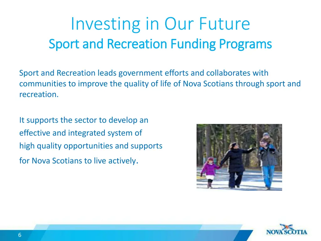 investing in our future sport sport