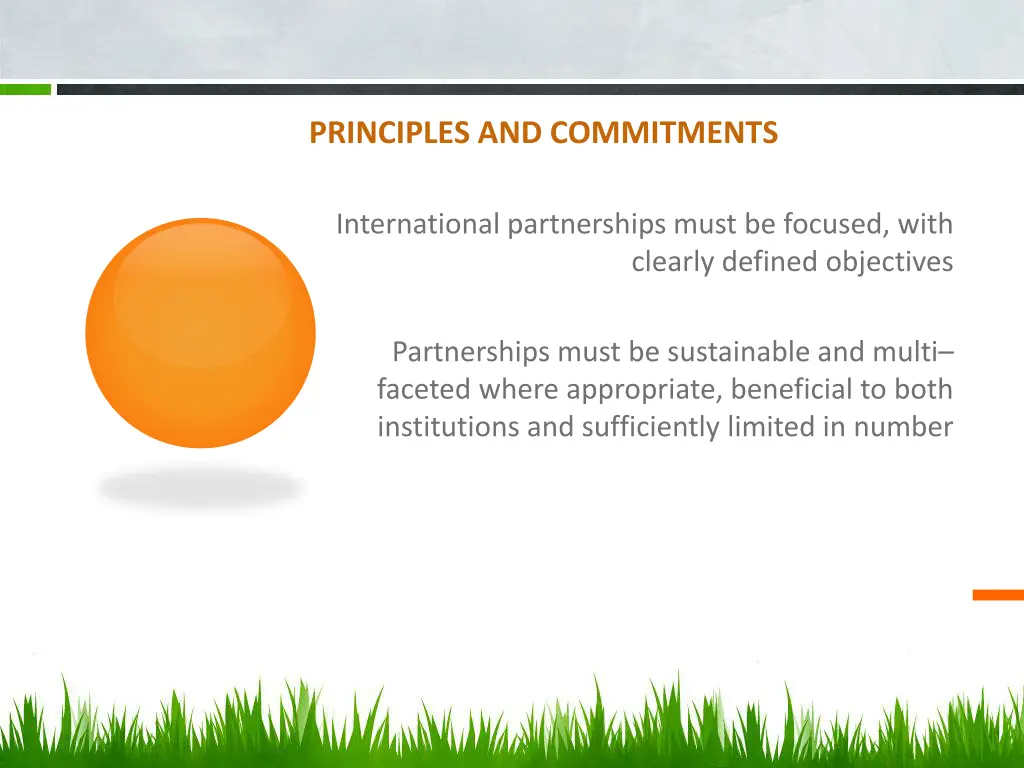 principles and commitments