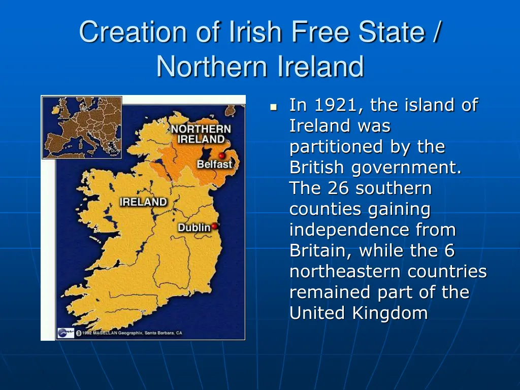 creation of irish free state northern ireland