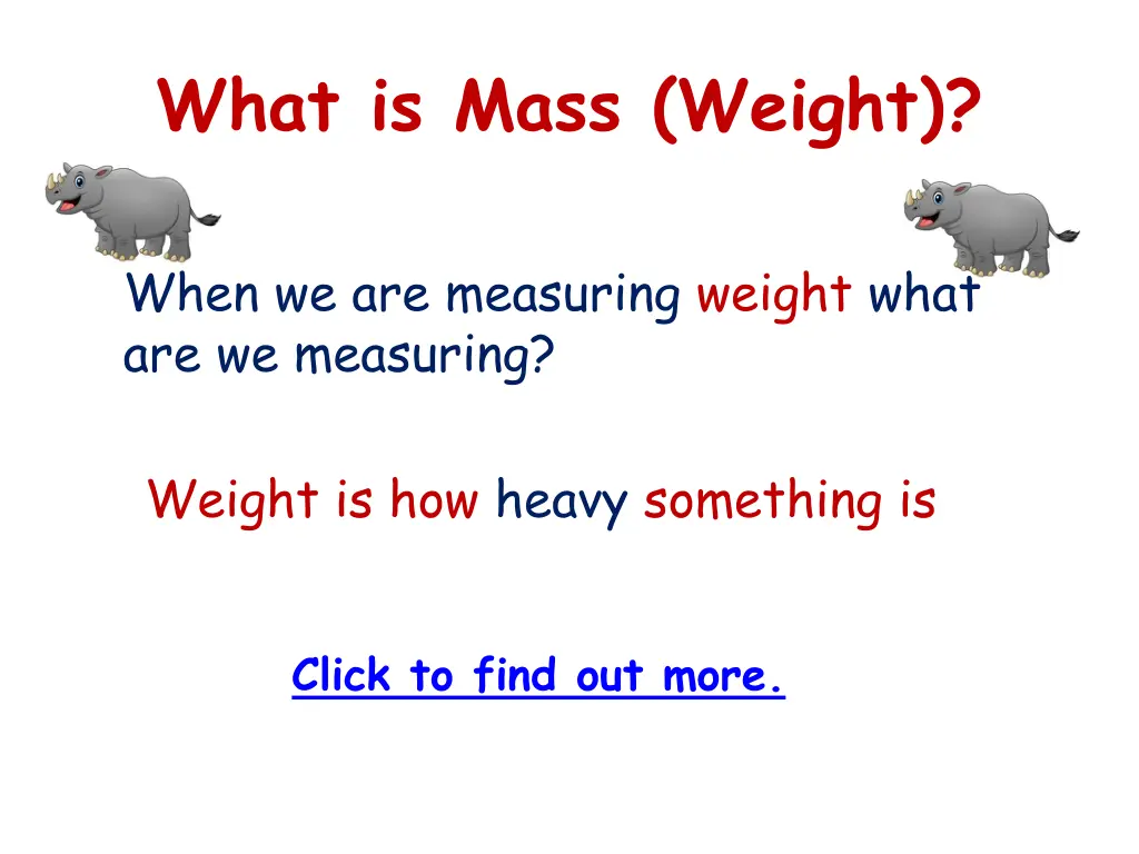 what is mass weight